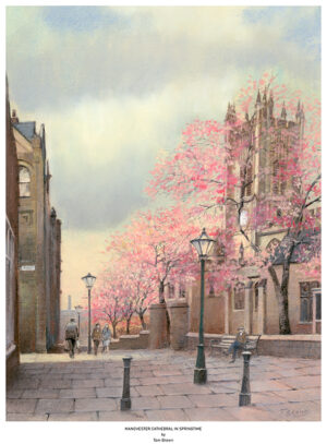 Manchester Cathedral in Spring by Tom Brown
